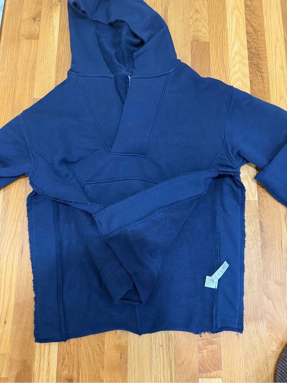 Free People Washed deep navy Sweatshirt - Deep Navy - Picture 6 of 8